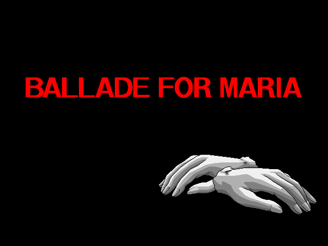 Ballade for Maria (FM Towns) screenshot: Title screen