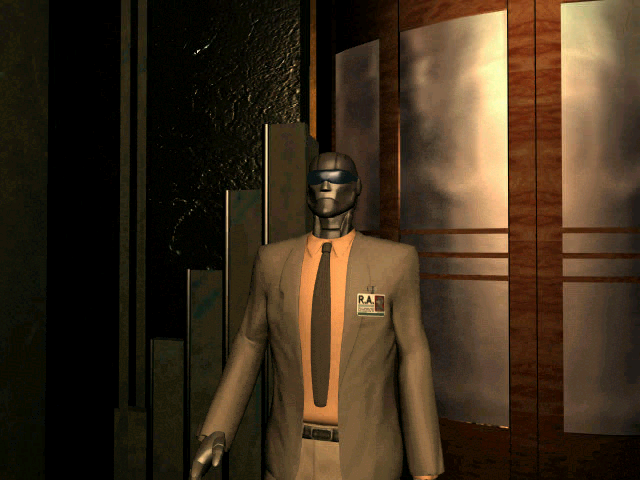 Ubik (Windows) screenshot: The elevator man, I mean android.