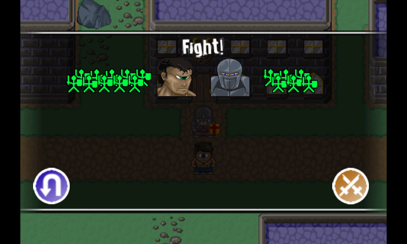 Heroes of Zulula (Android) screenshot: Time for a fight
