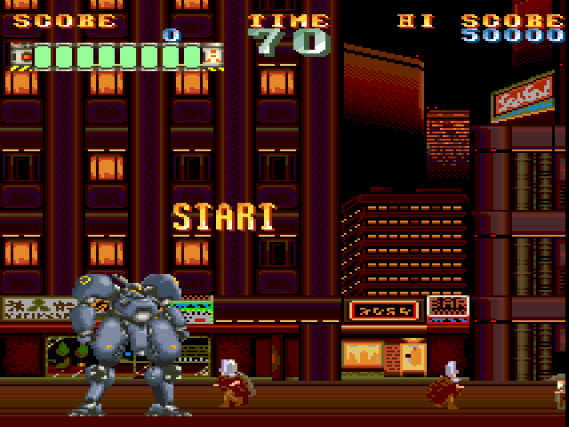 Screenshot of Mad Stalker: Full Metal Force (FM Towns, 1994) - MobyGames