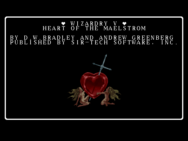 Wizardry V: Heart of the Maelstrom (FM Towns) screenshot: Title screen