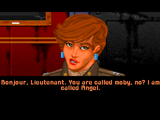 Wing Commander (FM Towns) screenshot: Bonjour to you too...