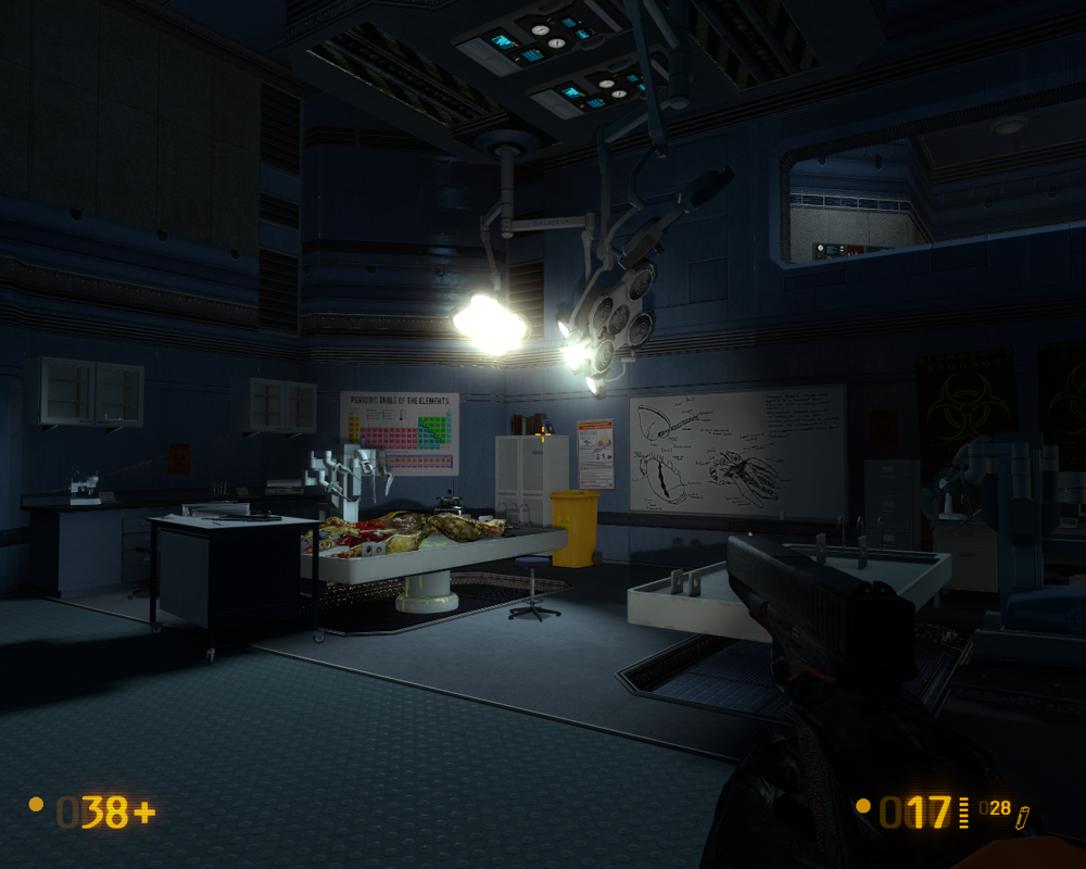 Black Mesa (Windows) screenshot: What kind of experiments did they conduct here?