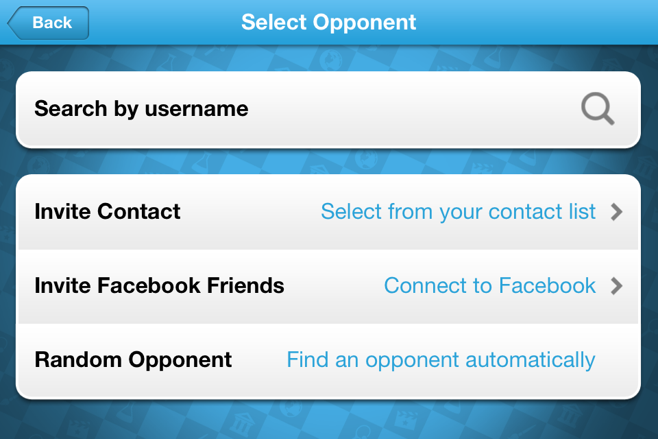 Quizboard (iPhone) screenshot: Invite options
