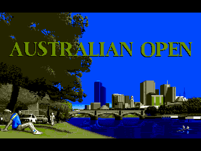Advantage Tennis (FM Towns) screenshot: Australian Open