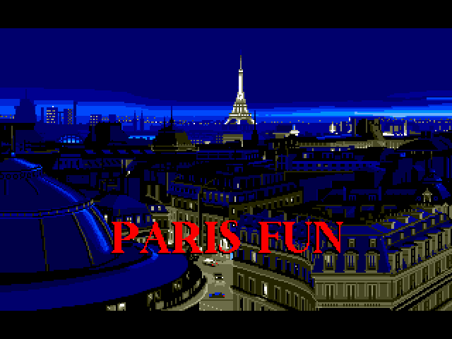 Advantage Tennis (FM Towns) screenshot: It's on to Paris!