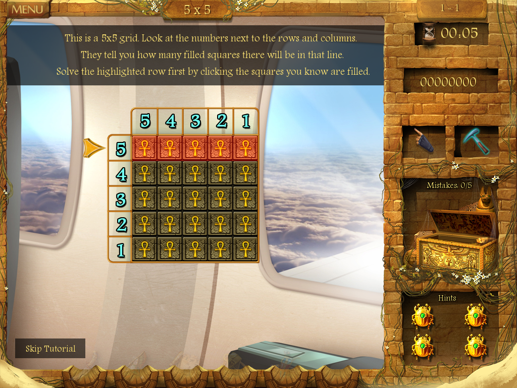 Arizona Rose and the Pharaohs' Riddles (Windows) screenshot: Instructions on how the main puzzles work