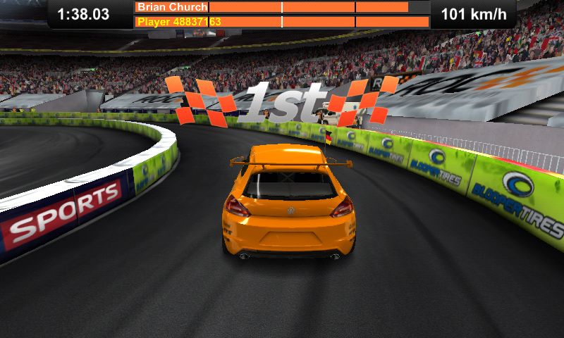 Race of Champions (Android) screenshot: I won a race