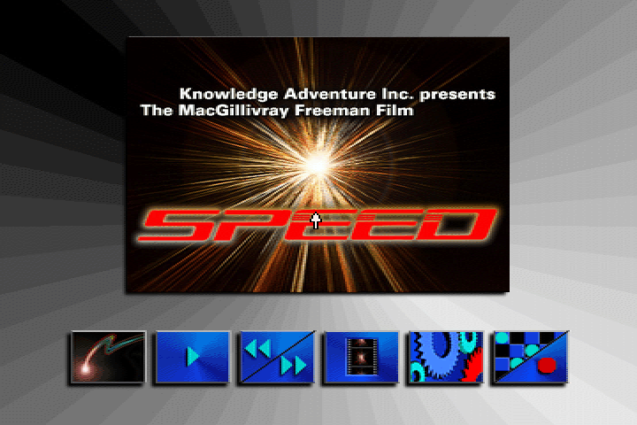 Speed (DOS) screenshot: This is the start screen.