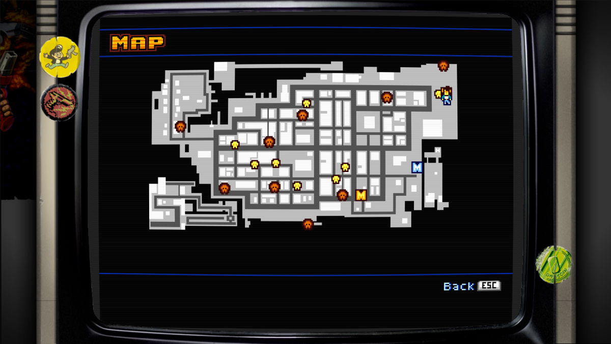 Retro City Rampage: DX (Windows) screenshot: A part of the city map
