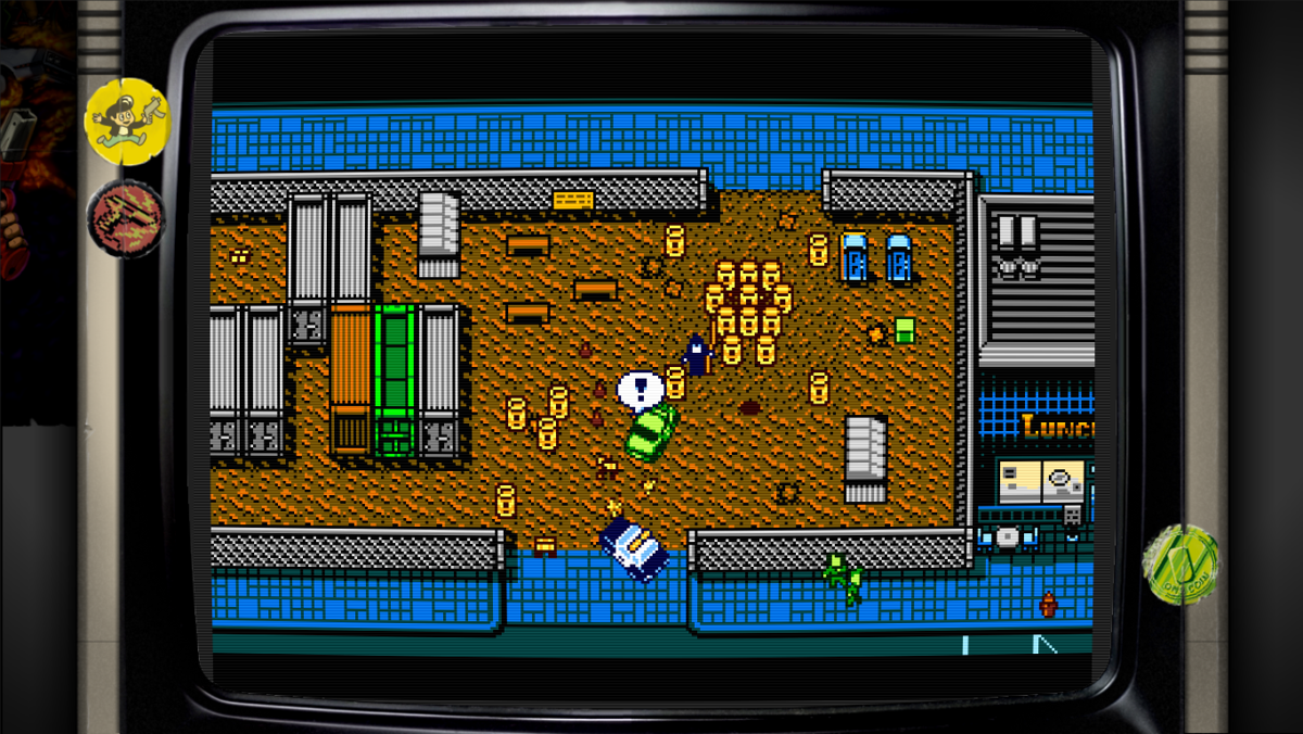 Retro City Rampage: DX (Windows) screenshot: The police is on to me.