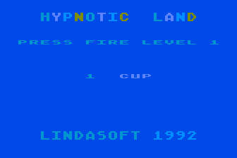 Hypnotic Land (Atari 8-bit) screenshot: Title Screen