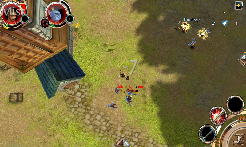 Order & Chaos: Online (Android) screenshot: The camera is quite flexible - here a distant top down view