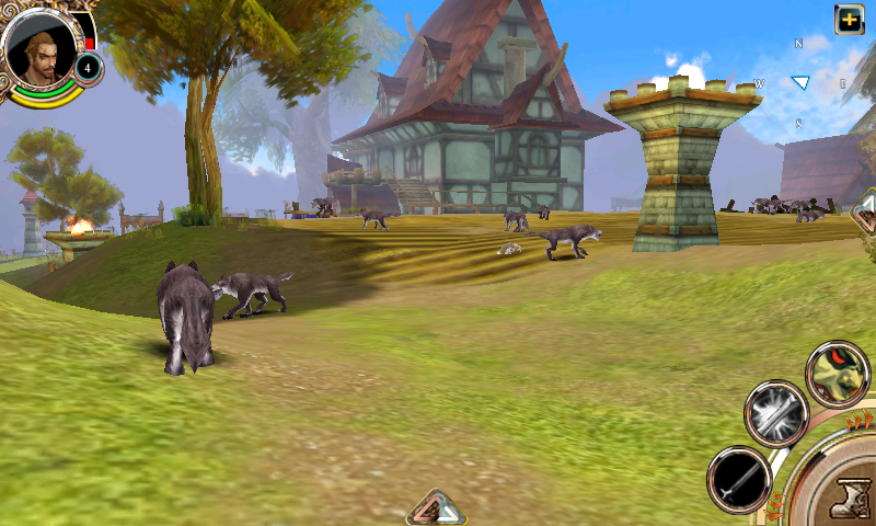 Order & Chaos: Online (Android) screenshot: First person view is also possible