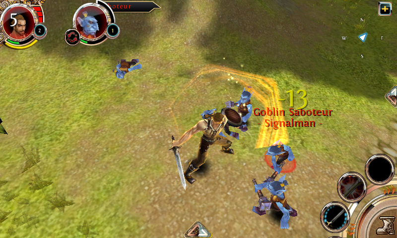 Order & Chaos: Online (Android) screenshot: Using a special attack