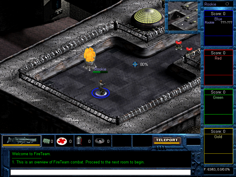 FireTeam (Windows) screenshot: Training Combat