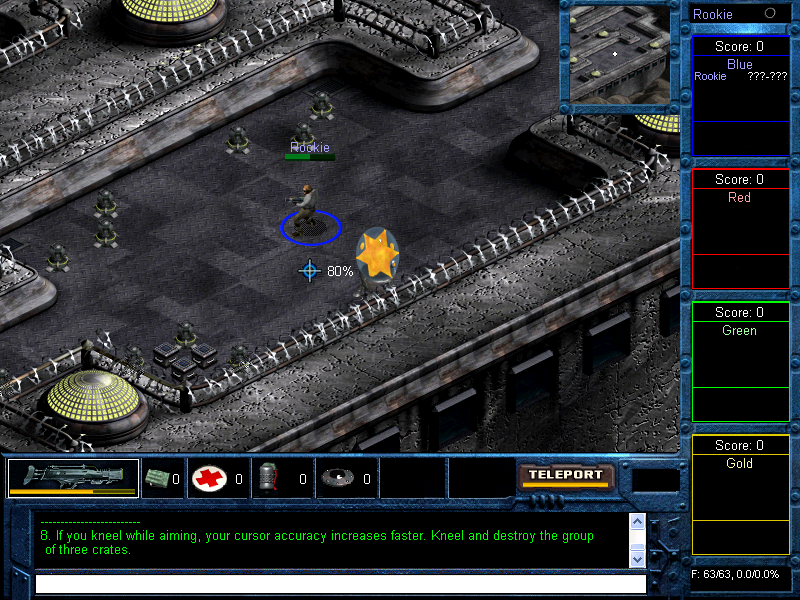 FireTeam (Windows) screenshot: Aiming Crates