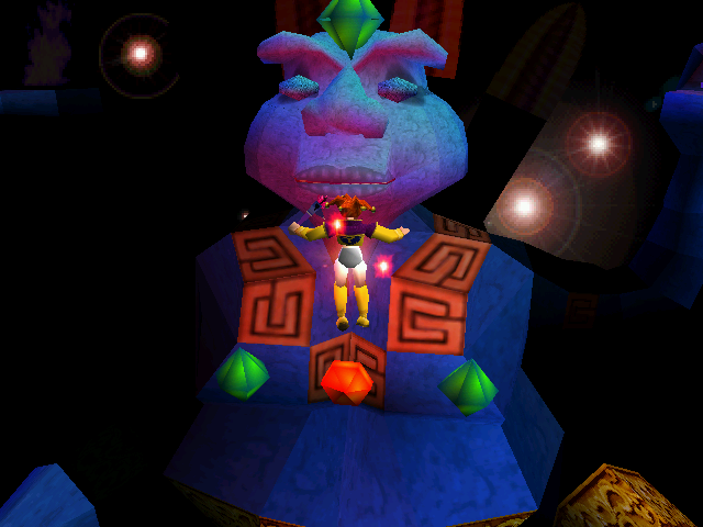 Pandemonium 2 (Windows) screenshot: Buddha-like alien for a boss?