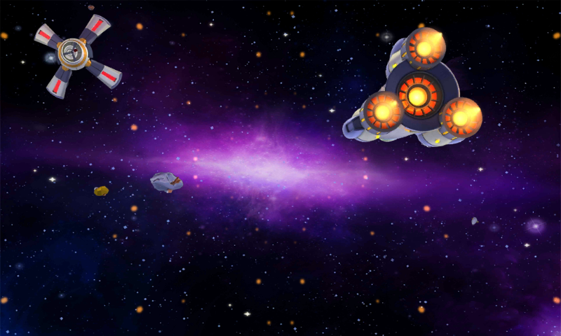 Cosmic Colony (Android) screenshot: Exploring space