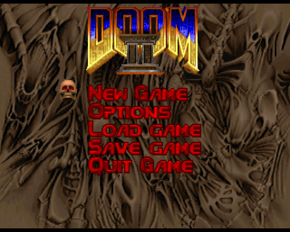 Doom³: BFG Edition (Windows) screenshot: <moby game="DOOM II" platform="dos">DOOM II</moby> main menu