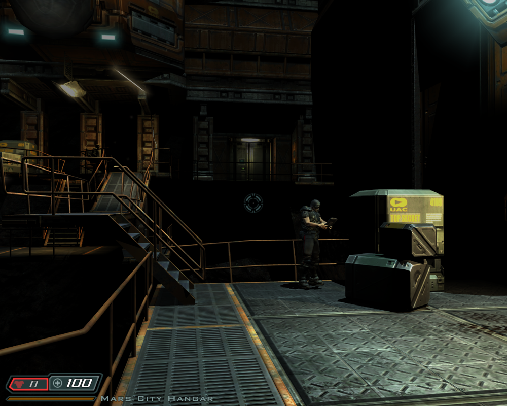 Doom³: BFG Edition (Windows) screenshot: Starting DOOM 3