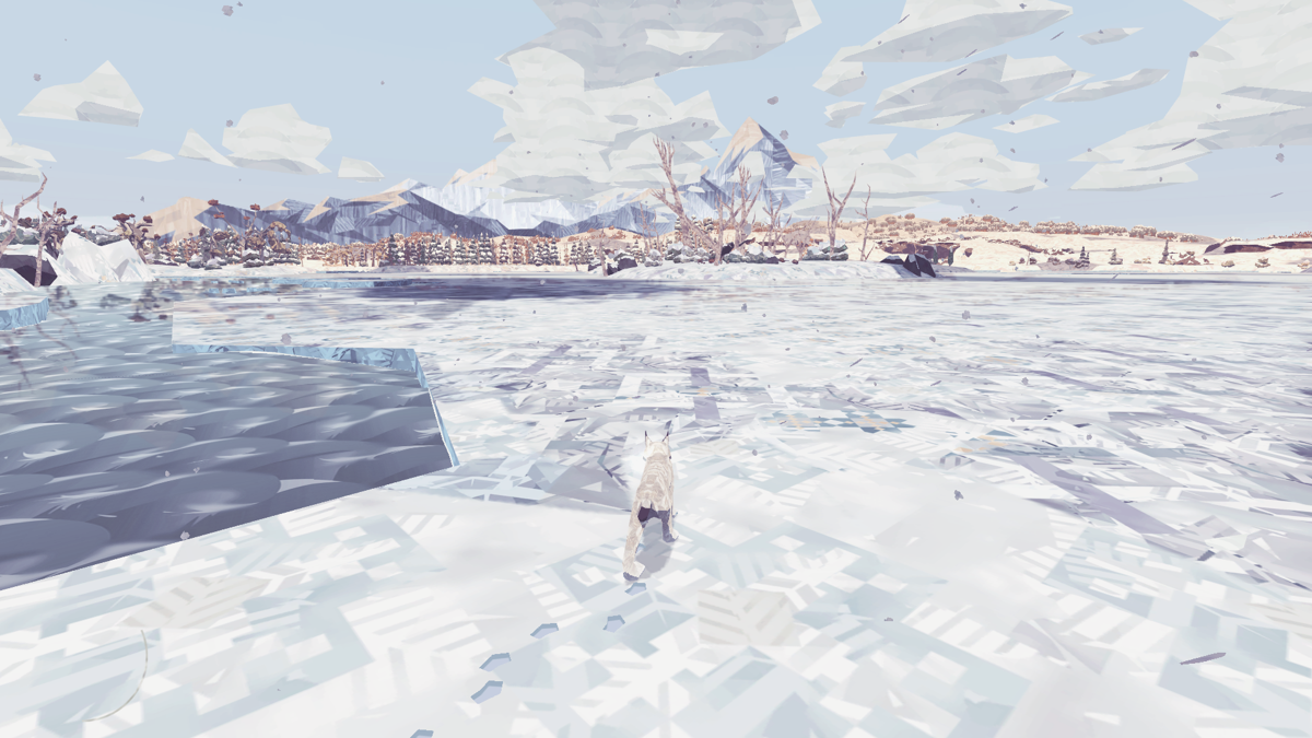 Shelter 2 (Windows) screenshot: You can cross lakes during the winter season