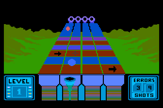 Hypnotic Land (Atari 8-bit) screenshot: Directing Balls
