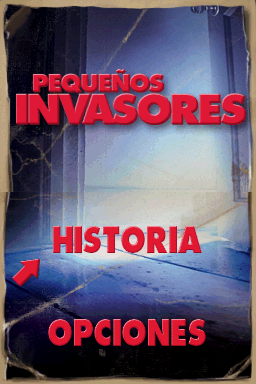 Aliens in the Attic (Nintendo DS) screenshot: Spanish title screen