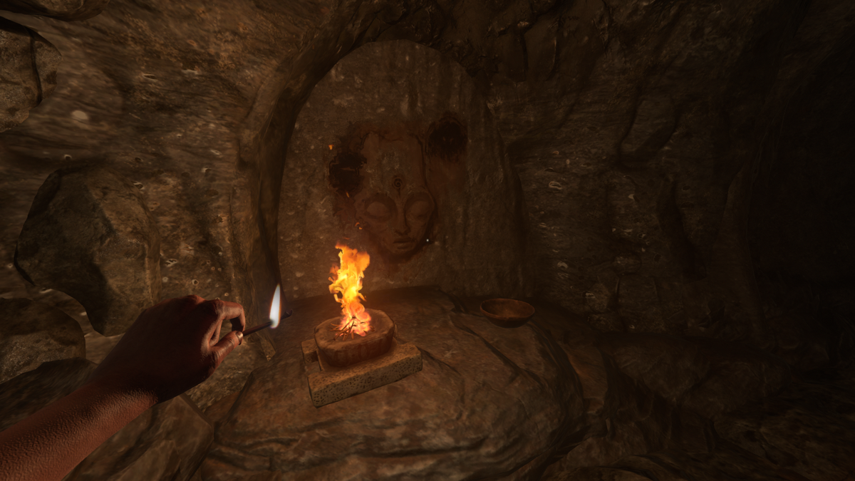 Amnesia: Rebirth (Windows) screenshot: You have some matches (a resource) to light torches and such along the way