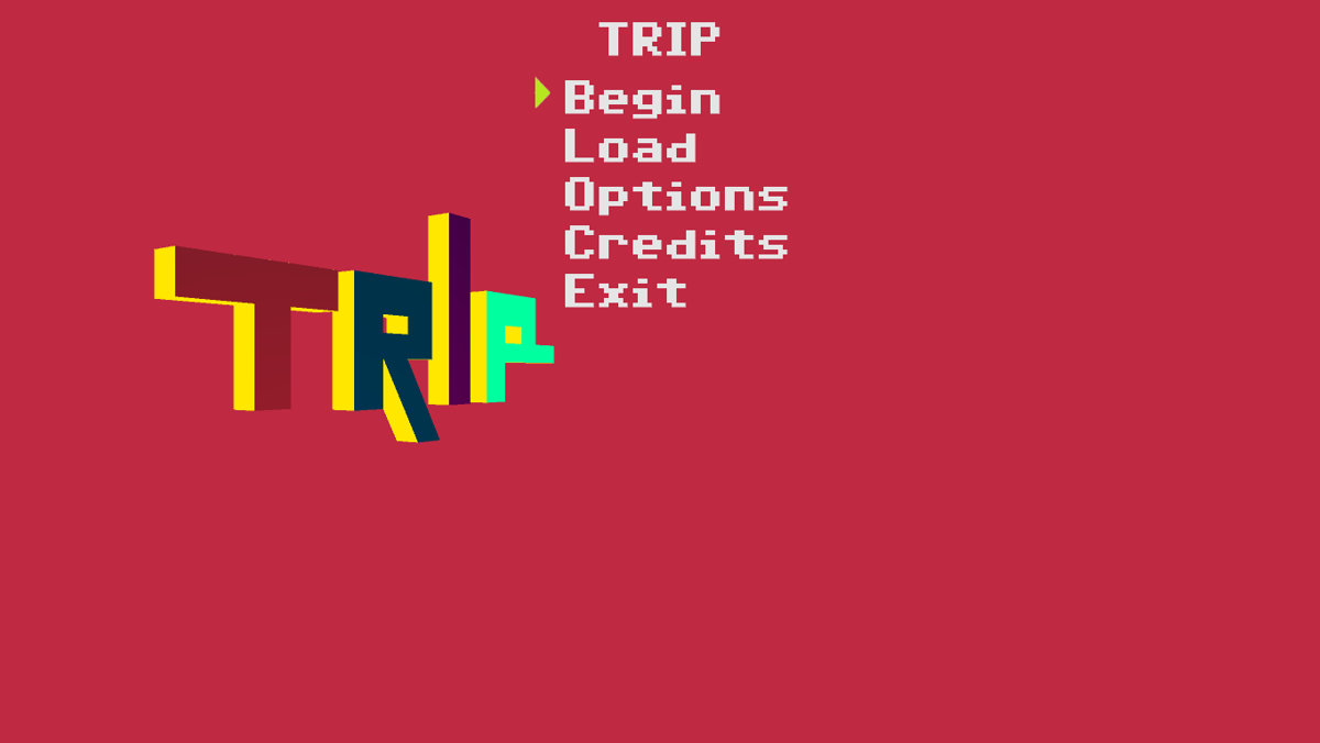 TRIP (Windows) screenshot: Main menu