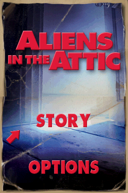 Aliens in the Attic (Nintendo DS) screenshot: Title screen