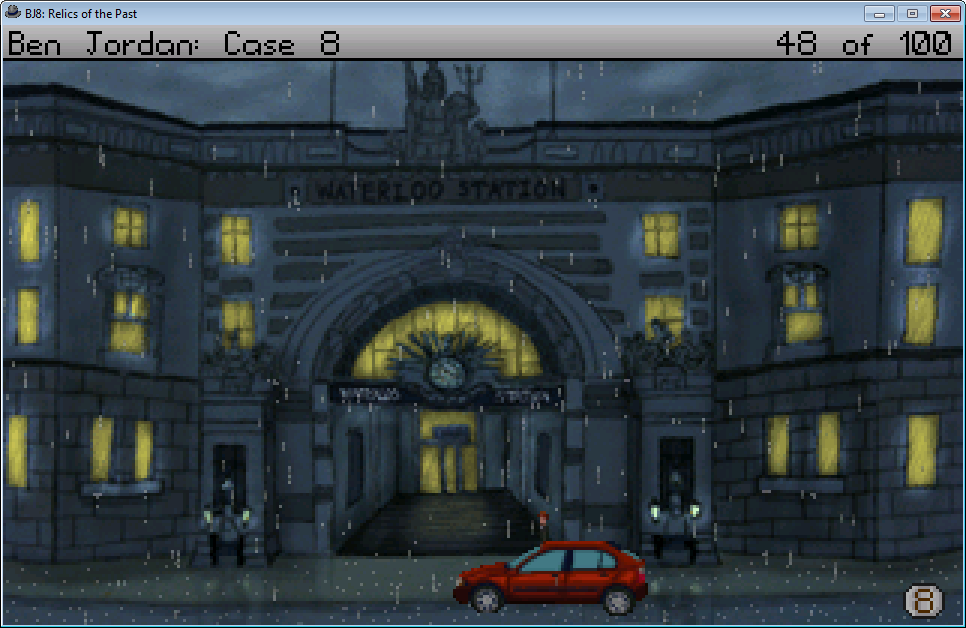 Ben Jordan: Paranormal Investigator Case 8 - Relics of the Past (Windows) screenshot: Arriving at the railroad station on the way to Paris.