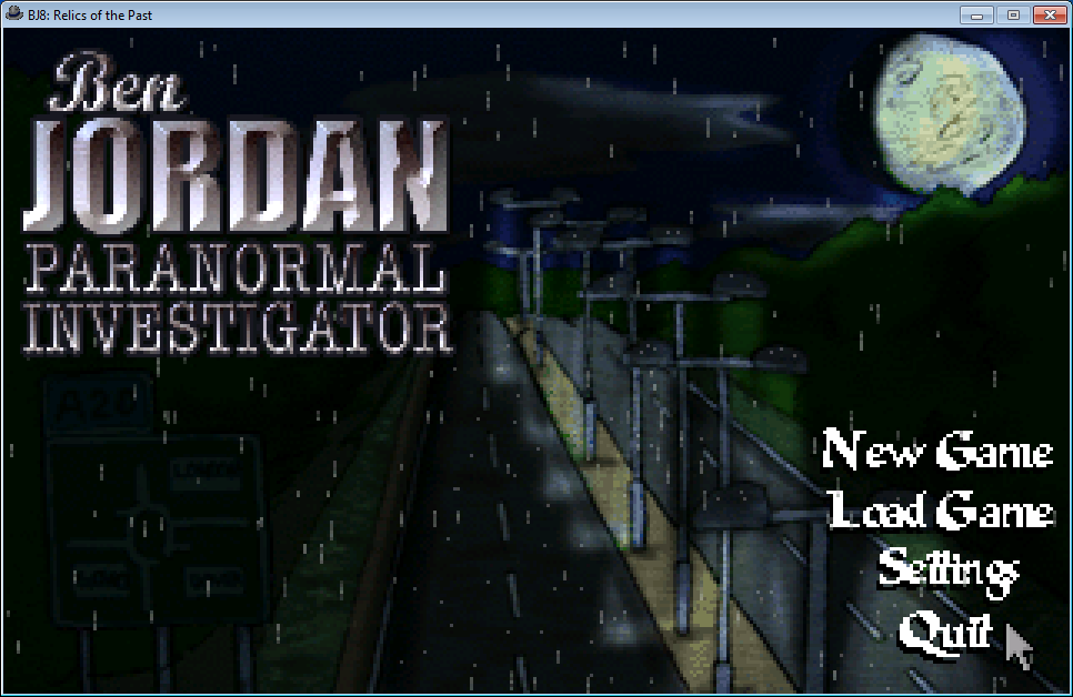 Ben Jordan: Paranormal Investigator Case 8 - Relics of the Past (Windows) screenshot: Main menu