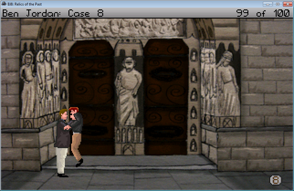 Ben Jordan: Paranormal Investigator Case 8 - Relics of the Past (Windows) screenshot: Fighting a thug.