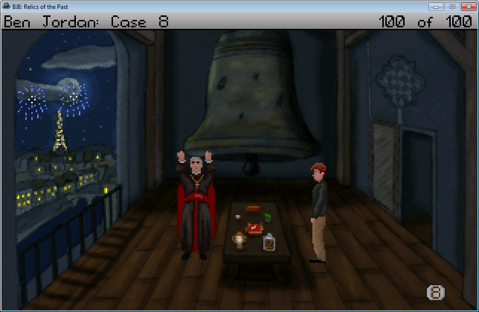 Ben Jordan: Paranormal Investigator Case 8 - Relics of the Past (Windows) screenshot: Cardinal Genovese is trying to perform the dark ritual.