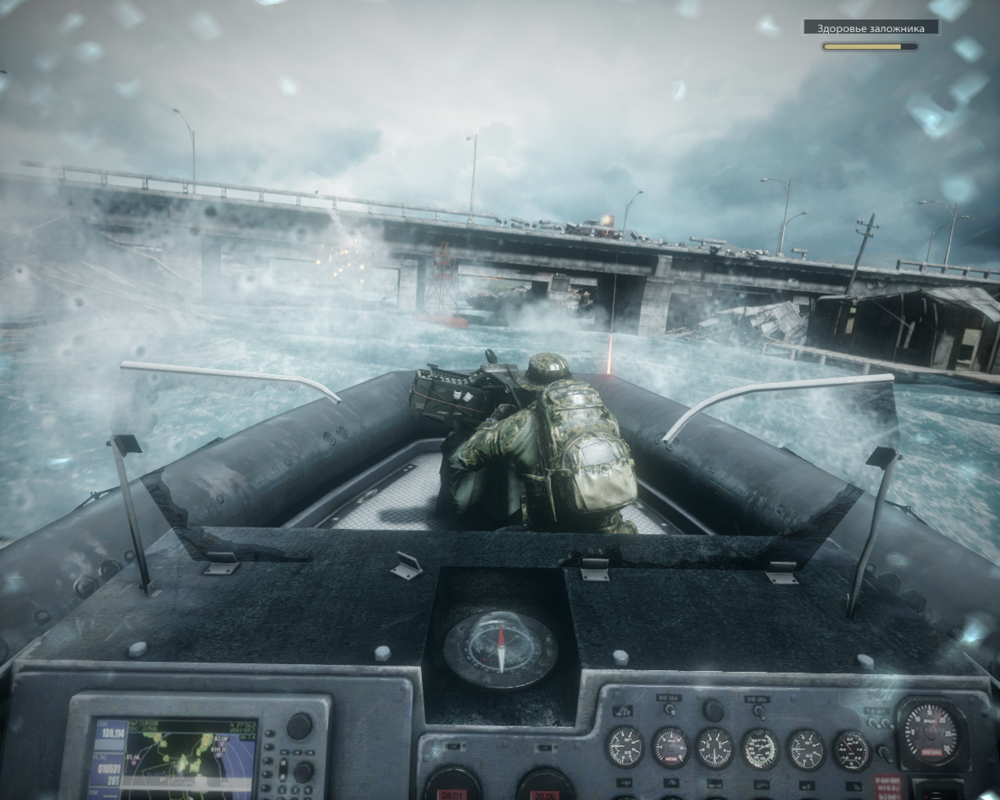 Medal of Honor: Warfighter (Windows) screenshot: Escaping both the storm and angry terrorists
