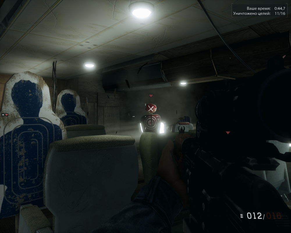 Medal of Honor: Warfighter (Windows) screenshot: Terrorist training facility fashioned after a very familiar airplane...