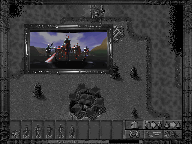 Clash (DOS) screenshot: Battle Animation