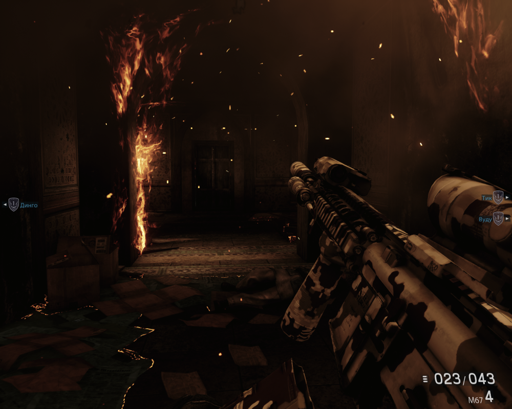 Medal of Honor: Warfighter (Windows) screenshot: In a burning temple