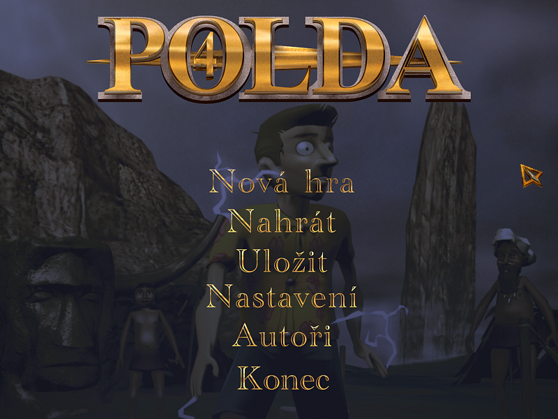 Polda 4 (Windows) screenshot: Main menu