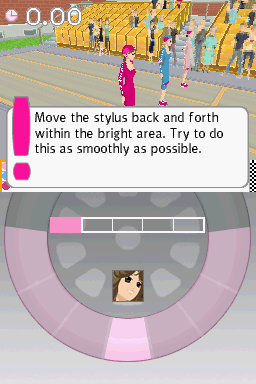 J4G: A Girl's World (Nintendo DS) screenshot: Inline skating Tutorial