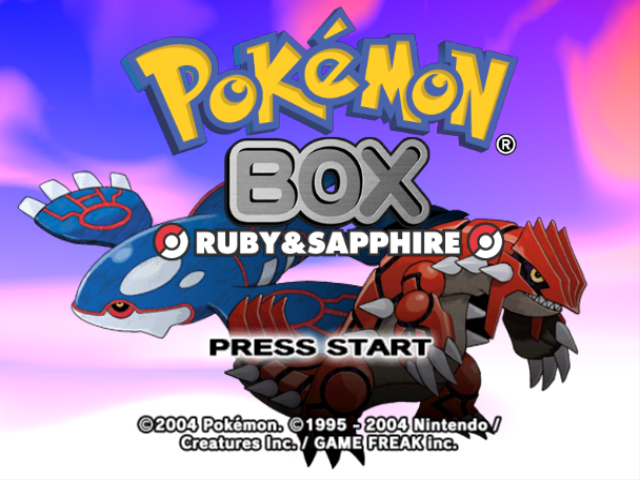 Screenshot Of Pok Mon Box Ruby Sapphire Gamecube Mobygames