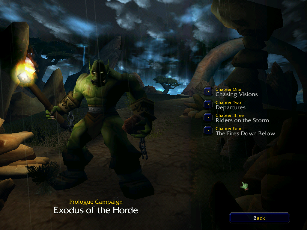 WarCraft III: Reign of Chaos (Demo Version) (Windows) screenshot: Demo campaign screen.