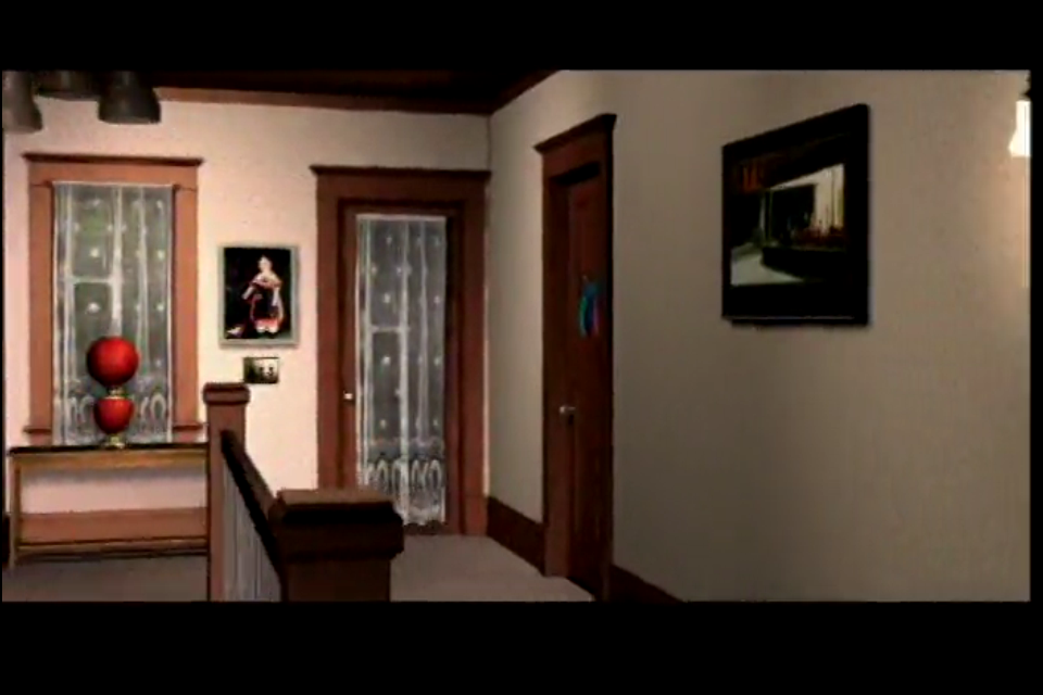 Tender Loving Care (iPhone) screenshot: Animation as the player walks through the house.