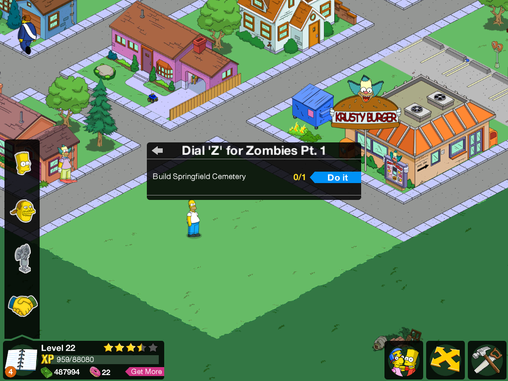 Screenshot of The Simpsons: Tapped Out (iPad, 2012) - MobyGames