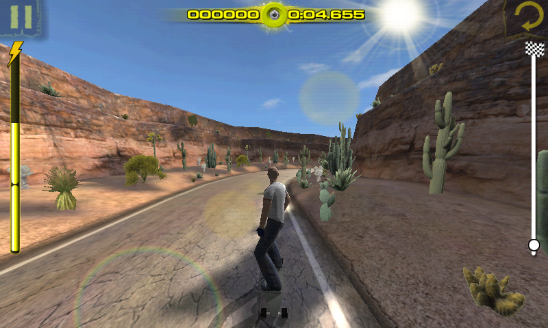 Downhill Xtreme (Android) screenshot: Chile event