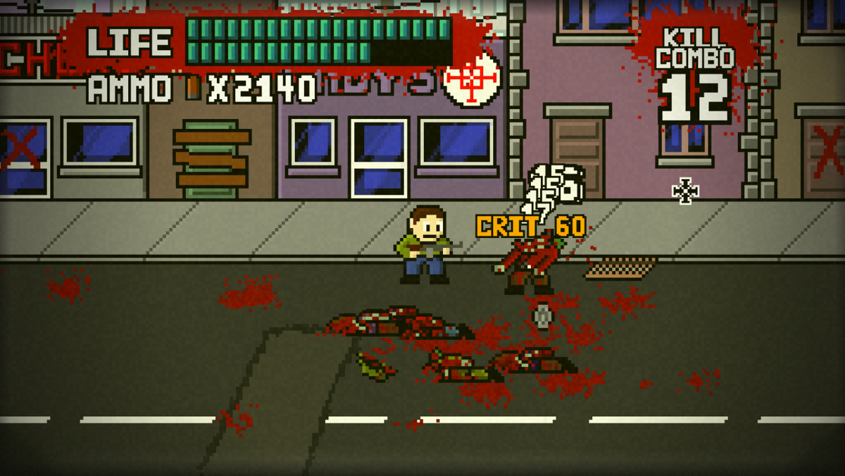 Dead Pixels (Windows) screenshot: Invest in the luck upgrade to raise the chance of doing critical hits.