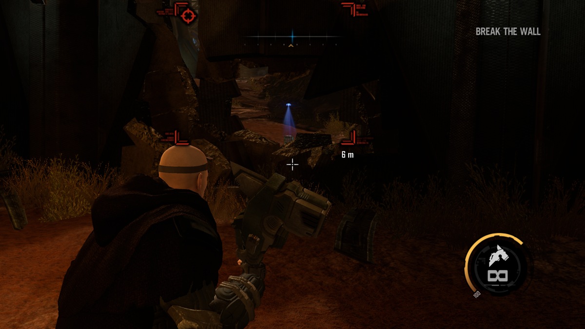 Red Faction: Armageddon (Windows) screenshot: Breaking down a wall
