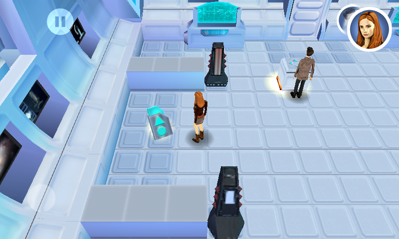 Doctor Who: The Mazes of Time (Android) screenshot: Picking up the key.