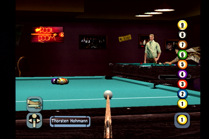 World Championship Pool 2004 (PlayStation 2) screenshot: In-game